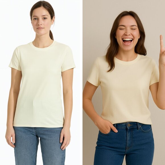 NEW Madewell Supima Cotton Essential Tee Preppy Breathable Lightweight Soft - Picture 1 of 7